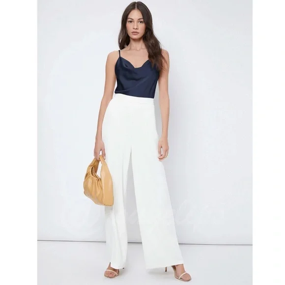 Navy Blue Glamorous Cowl Neck Spaghetti Straps Camisole Top Cami, Draped - Picture 5 of 9